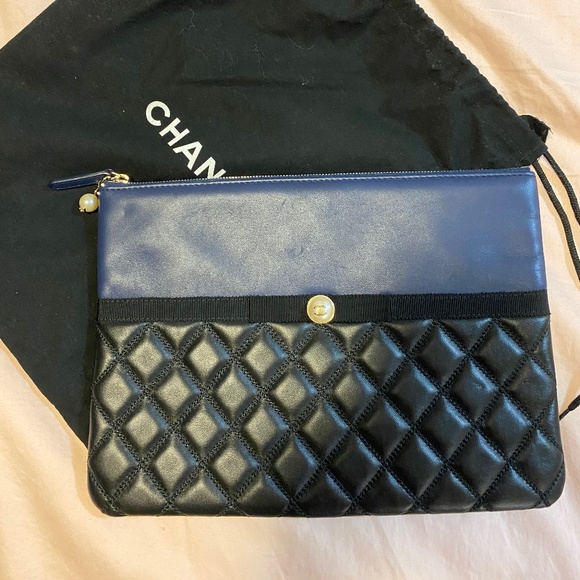 nwt chanel blue mini bag